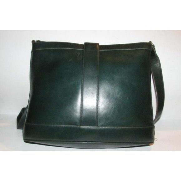 Gucci Britt Forest Green Gold Leather Shoulder Bag Bucket Style Satchel - Picture 2 of 11